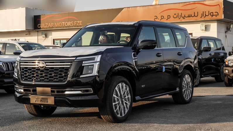 NISSAN PATROL LE PLATINUM 3.5 – 2025 MODEL – BLACK INSIDE RED