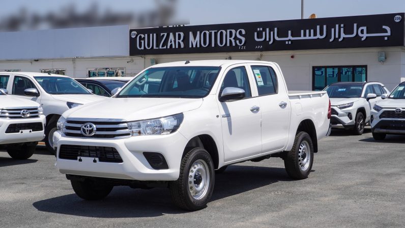 TOYOTA HILUX DC DIESEL 2.4 – MT – STD – E – 2025 – WHITE INSIDE RED