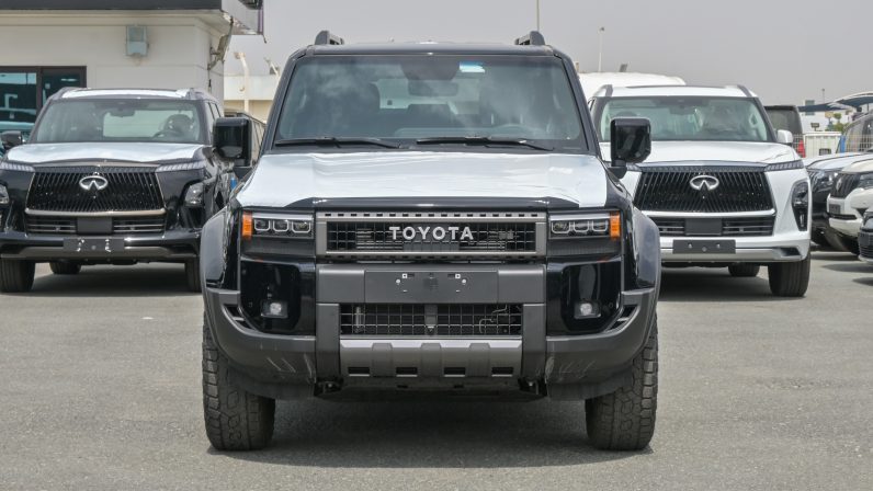 TOYOTA PRADO PETROL 2.4T ADVENTURE – SUNROOF – BLACK INSIDE BLACK