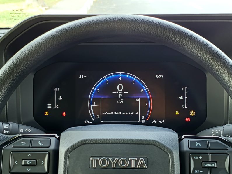 TOYOTA PRADO PETROL 2.4T – URBAN – E – FULLY BASIC – 2025 MODEL – WHITE INSIDE BLACK – OMANI