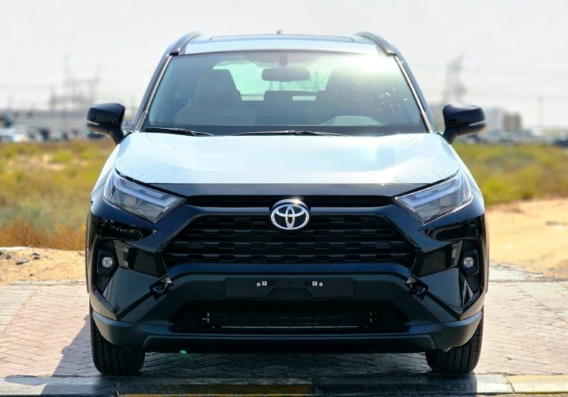 TOYOTA RAV4 2.5 HYBRID – XLE – G – MID OPTIONS – 2025 MODEL – BLACK INSIDE BEIGE – GCC SPECS