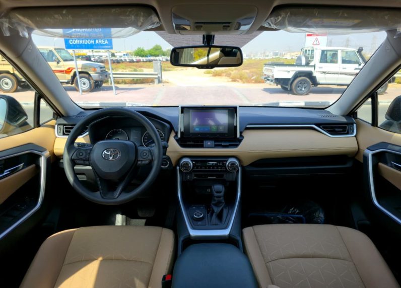 TOYOTA RAV4 2.5 HYBRID – XLE – G – MID OPTIONS – 2025 MODEL – WHITE INSIDE BEIGE – GCC SPECS