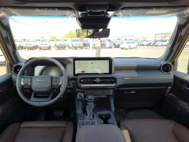 TOYOTA PRADO 2.4T PETROL – ADVENTURE HIGH PACKAGE – MEMORY SEATS – RADAR – HUD – 2025 MODEL – BLUE INSIDE BROWN