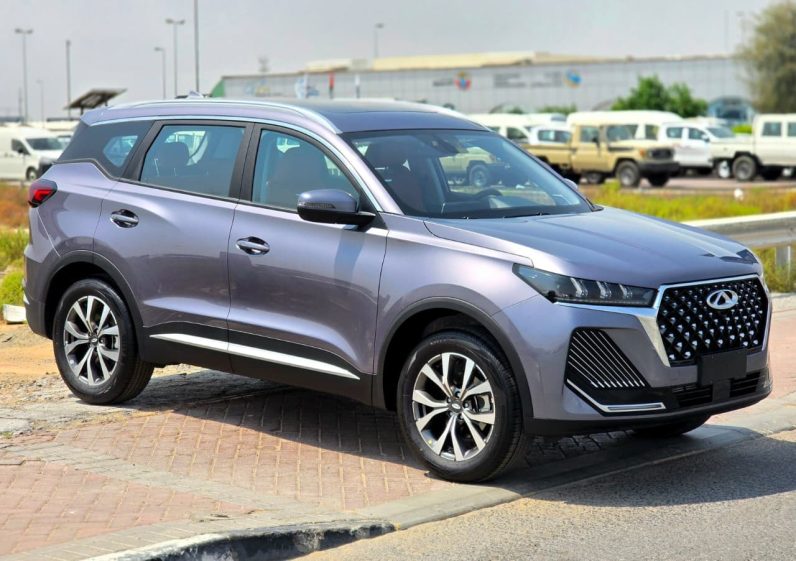 TIGGO 7 CHAMPION – 1.5T – PENORAMA – 360 CAMERA – LEATHER – DRIVER POWER SEAT – ALLOY WHEEL – GCC – 2026 MODEL – GRAY INSIDE RED – GCC SPECS