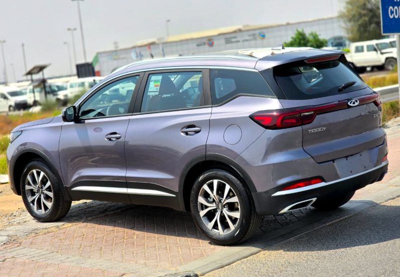 TIGGO 7 CHAMPION – 1.5T – PENORAMA – 360 CAMERA – LEATHER – DRIVER POWER SEAT – ALLOY WHEEL – GCC – 2026 MODEL – GRAY INSIDE RED – GCC SPECS